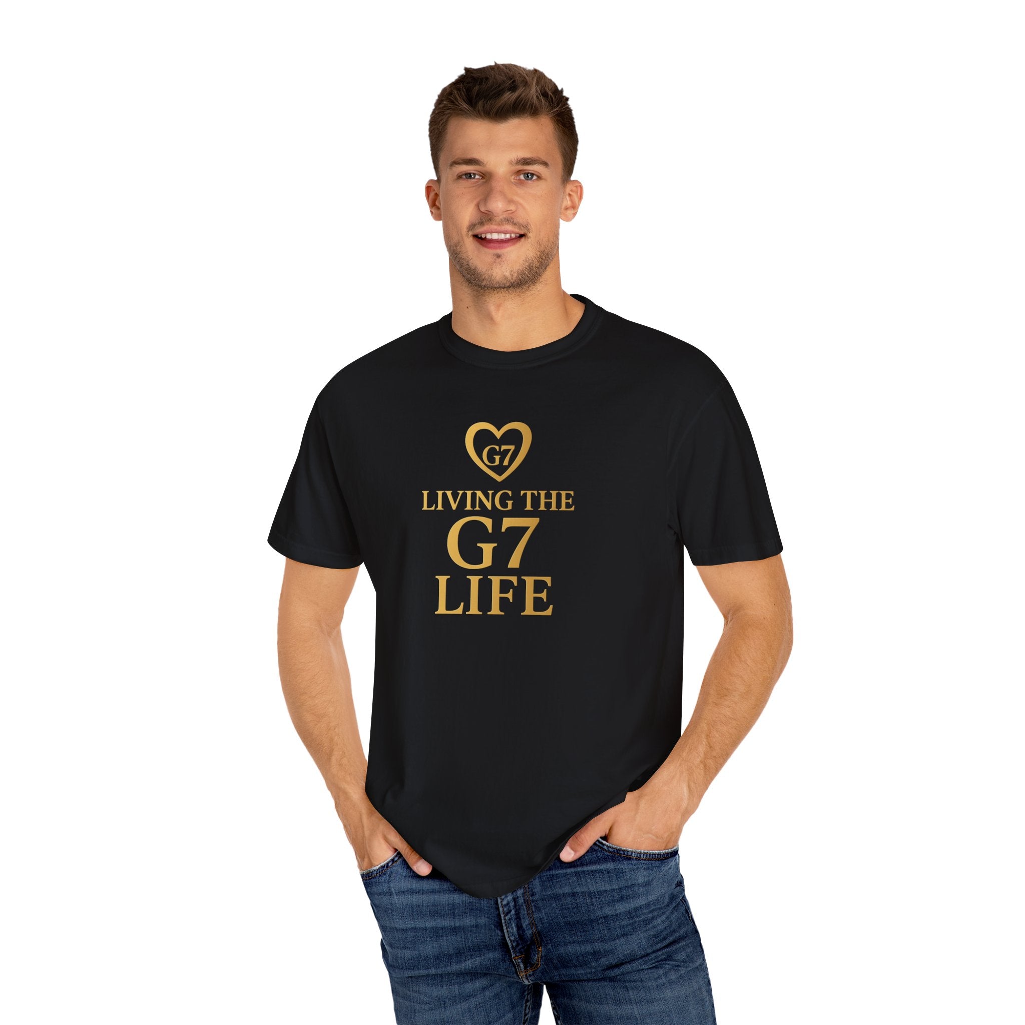 Living the G7 Life Unisex Garment-Dyed T-Shirt