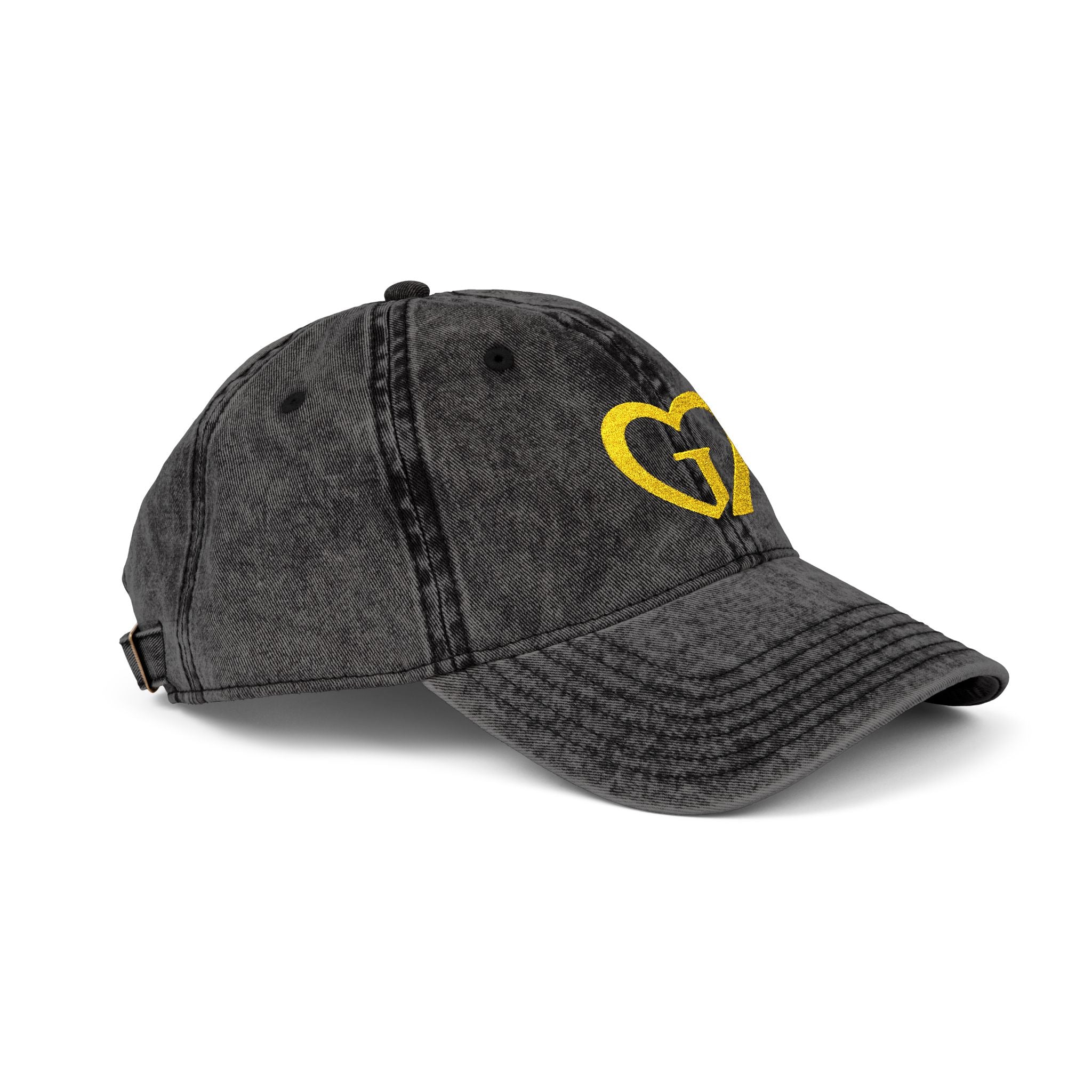 Vintage Heart Embroidered Cap for Casual Style